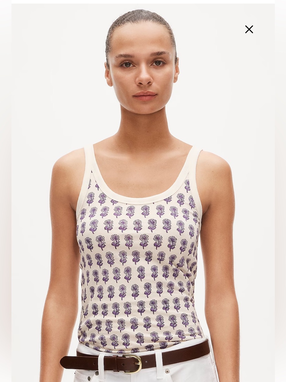 NWT // JCrew Feather jersey tank top